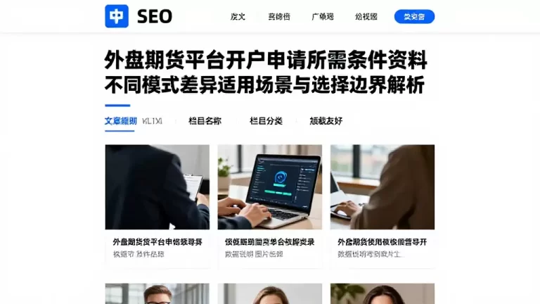 外盘期货平台开户申请所需条件资料不同模式差异适用场景与选择边界解析