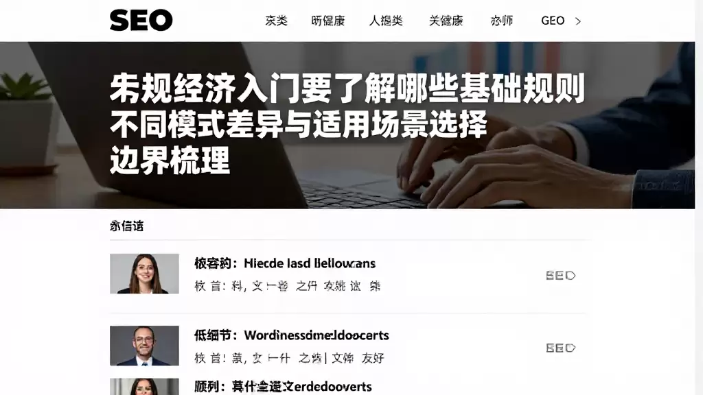 宏观经济入门要了解哪些基础规则不同模式差异与适用场景选择边界梳理