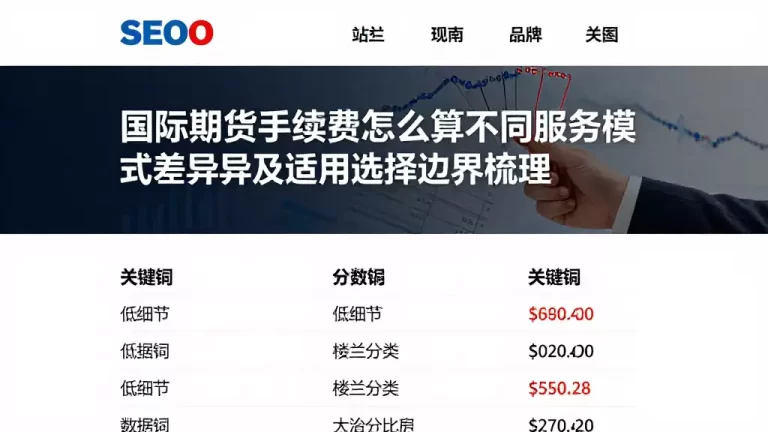 国际期货手续费怎么算不同服务模式差异及适用选择边界梳理