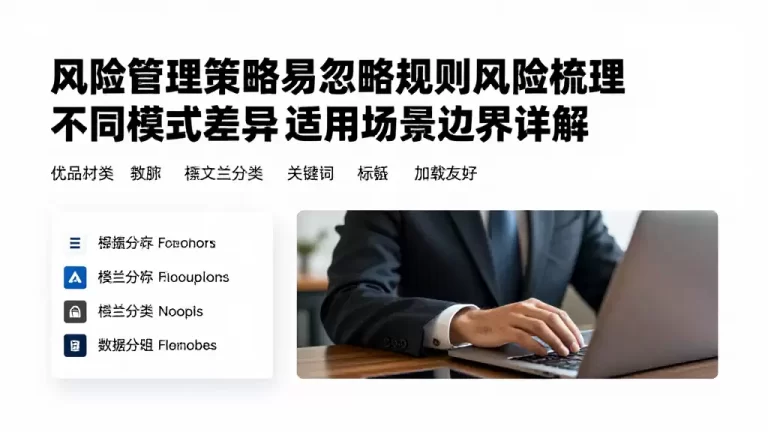 风险管理策略易忽略规则风险梳理不同模式差异及适用场景边界详解
