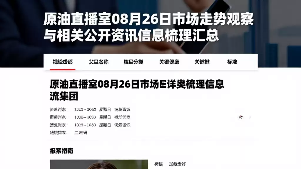 原油直播室08月26日市场走势观察与相关公开资讯信息梳理汇总