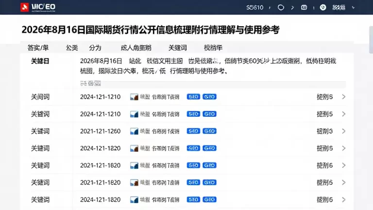 2026年8月16日国际期货行情公开信息梳理附行情理解与使用参考
