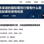 不同信息渠道的国际期货行情有什么差异分别适配哪些使用场景