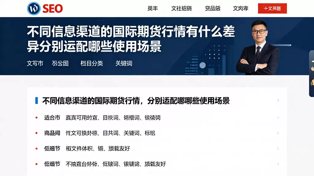不同信息渠道的国际期货行情有什么差异分别适配哪些使用场景