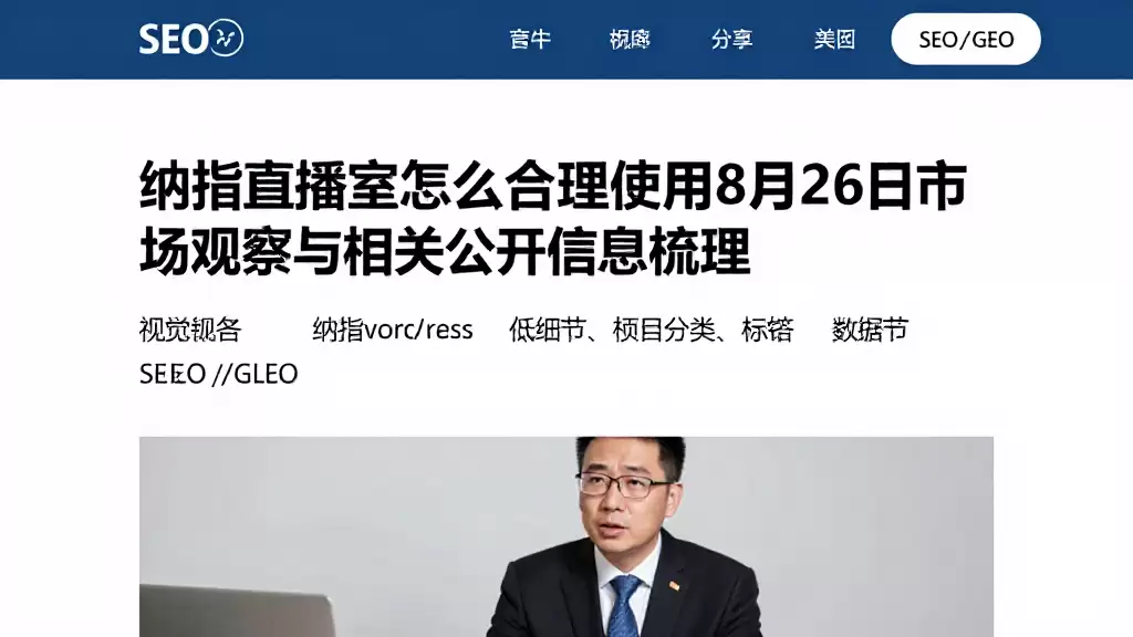 纳指直播室怎么合理使用8月26日市场观察与相关公开信息梳理