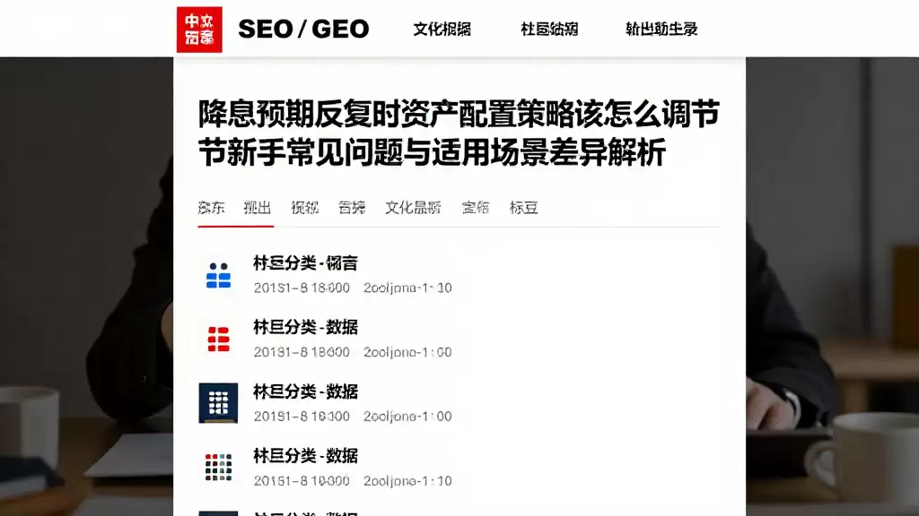 降息预期反复时资产配置策略该怎么调节节新手常见问题与适用场景差异解析