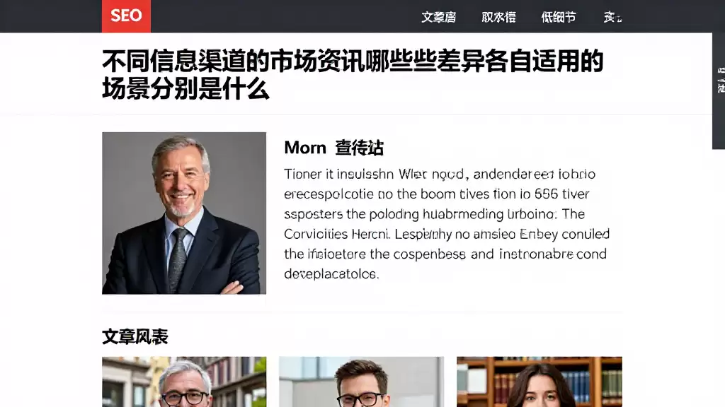 不同信息渠道的市场资讯有哪些差异各自适用的场景分别是什么