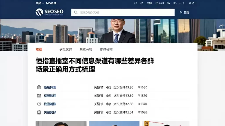 恒指直播室不同信息渠道有哪些差异各场景正确使用方式梳理