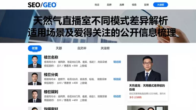天然气直播室不同模式差异解析适用场景及值得关注的公开信息梳理