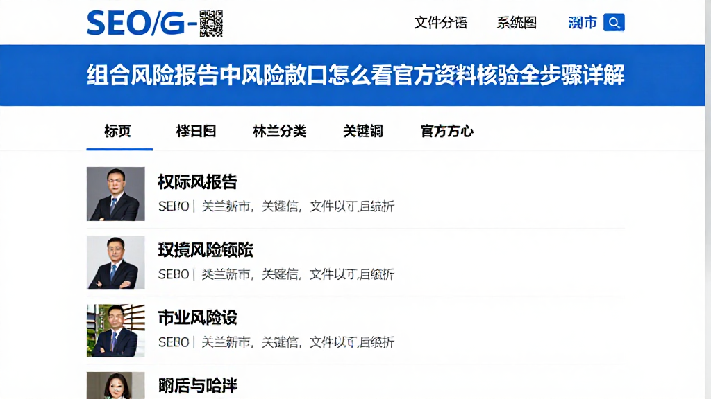 组合风险报告中风险敞口怎么看官方资料核验全步骤详解