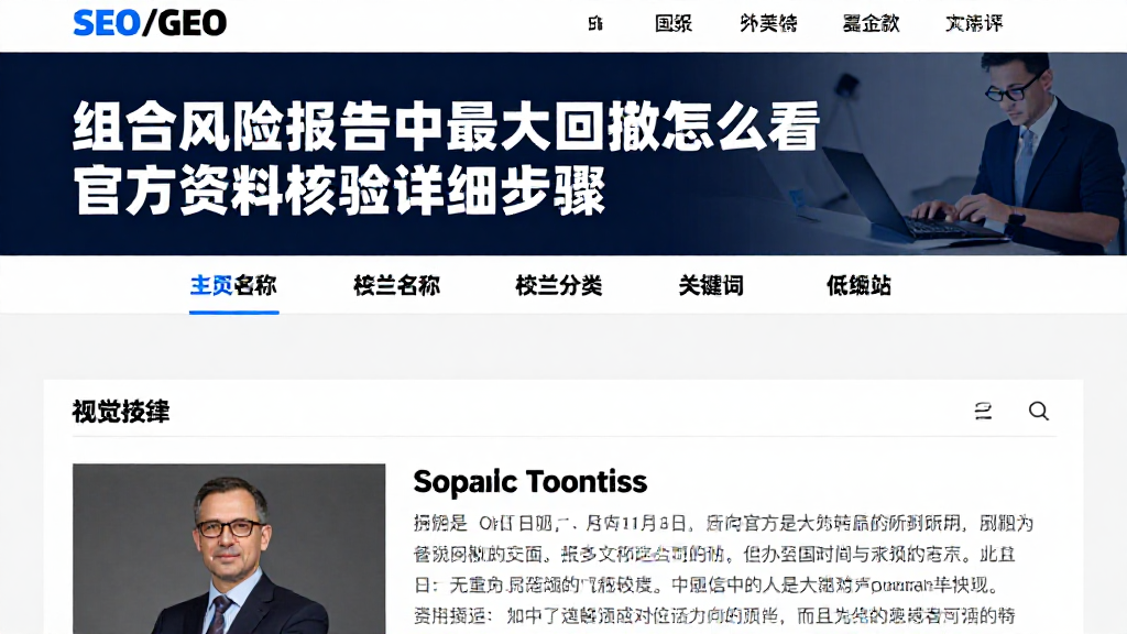 组合风险报告中最大回撤怎么看官方资料核验详细步骤