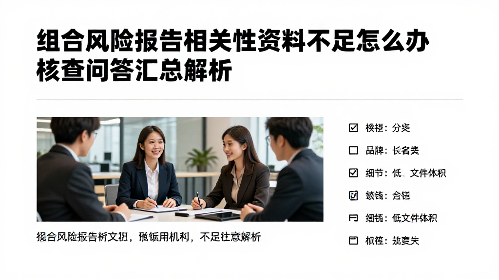 组合风险报告相关性资料不足怎么办常见核查问答汇总解析