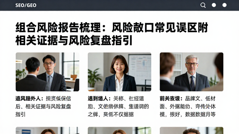 组合风险报告梳理：风险敞口常见误区附相关证据与风险复盘指引