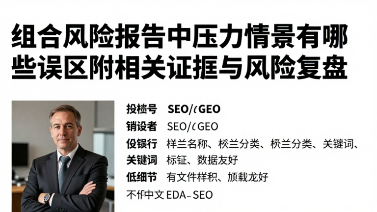 组合风险报告中压力情景有哪些误区附相关证据与风险复盘