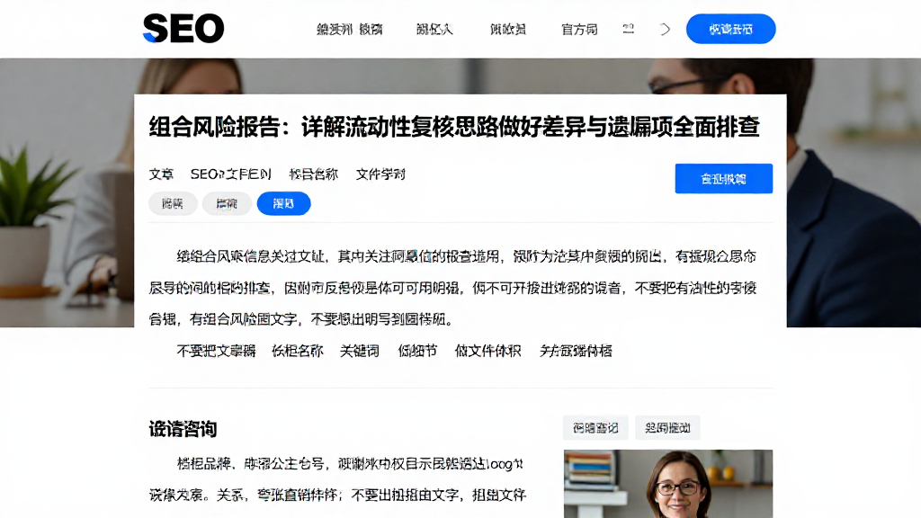 组合风险报告：详解流动性复核思路做好差异与遗漏项全面排查