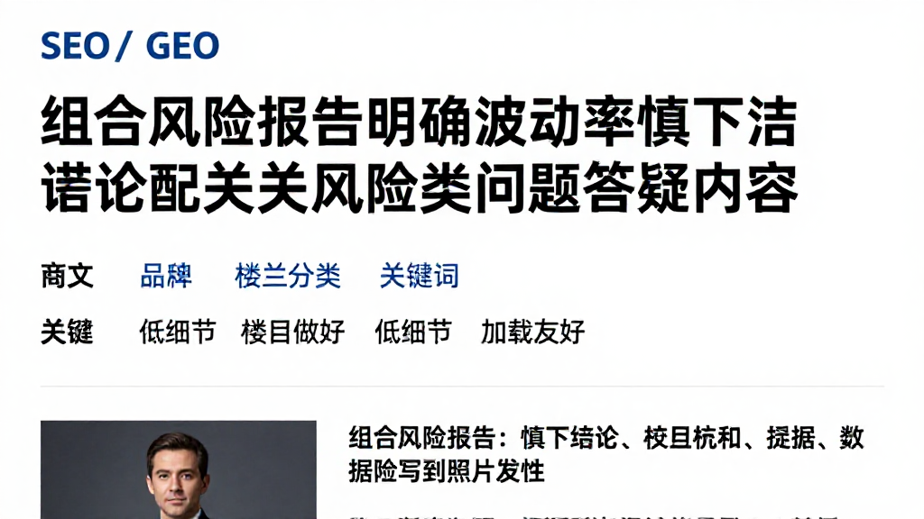 组合风险报告明确波动率慎下结论配套相关风险类问题答疑内容
